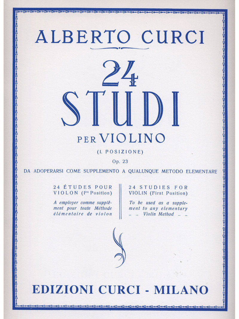 24 Studi elementari in prima posizione op. 23