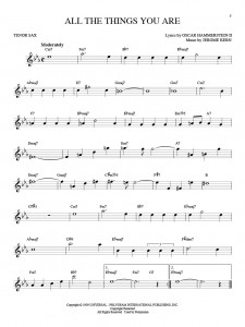 101 Jazz Songs for Tenor Sax