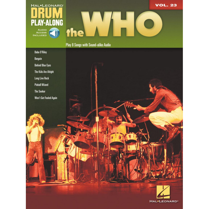 The Who: Drum Play-Along Volume 23 (libro/Audio Online)