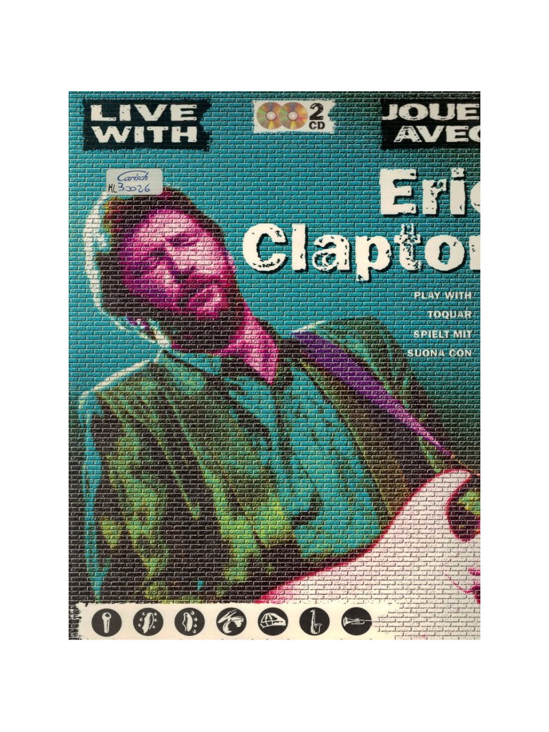 Live With Eric Clapton (book/2 CD play-along)