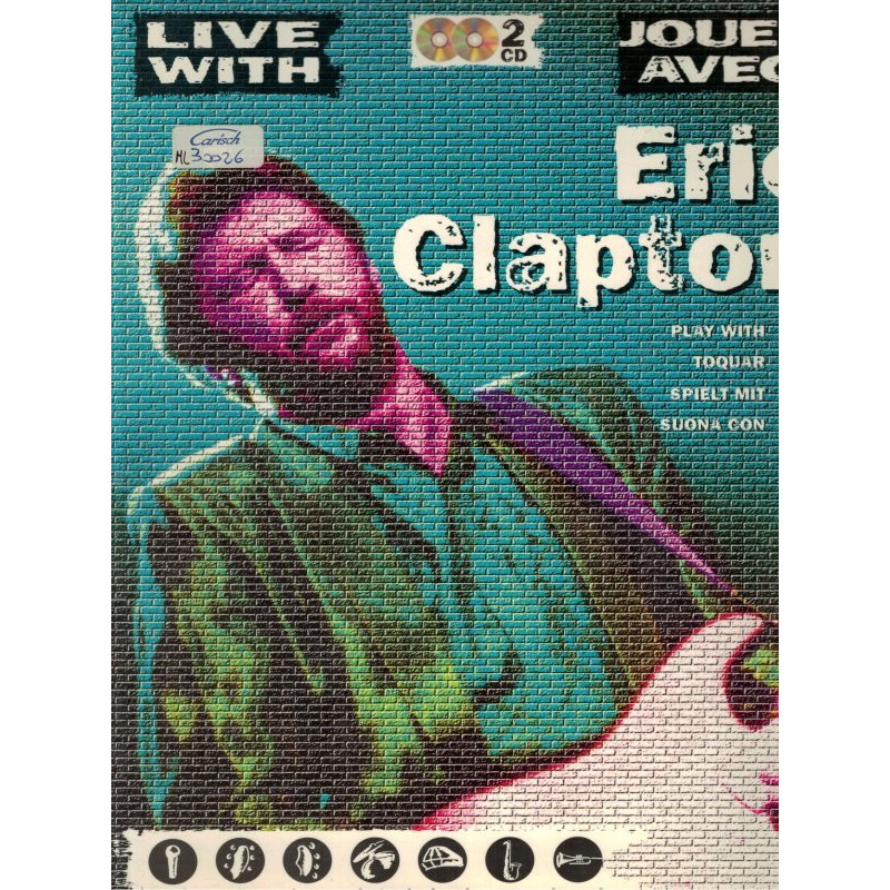 Live With Eric Clapton (book/2 CD play-along)