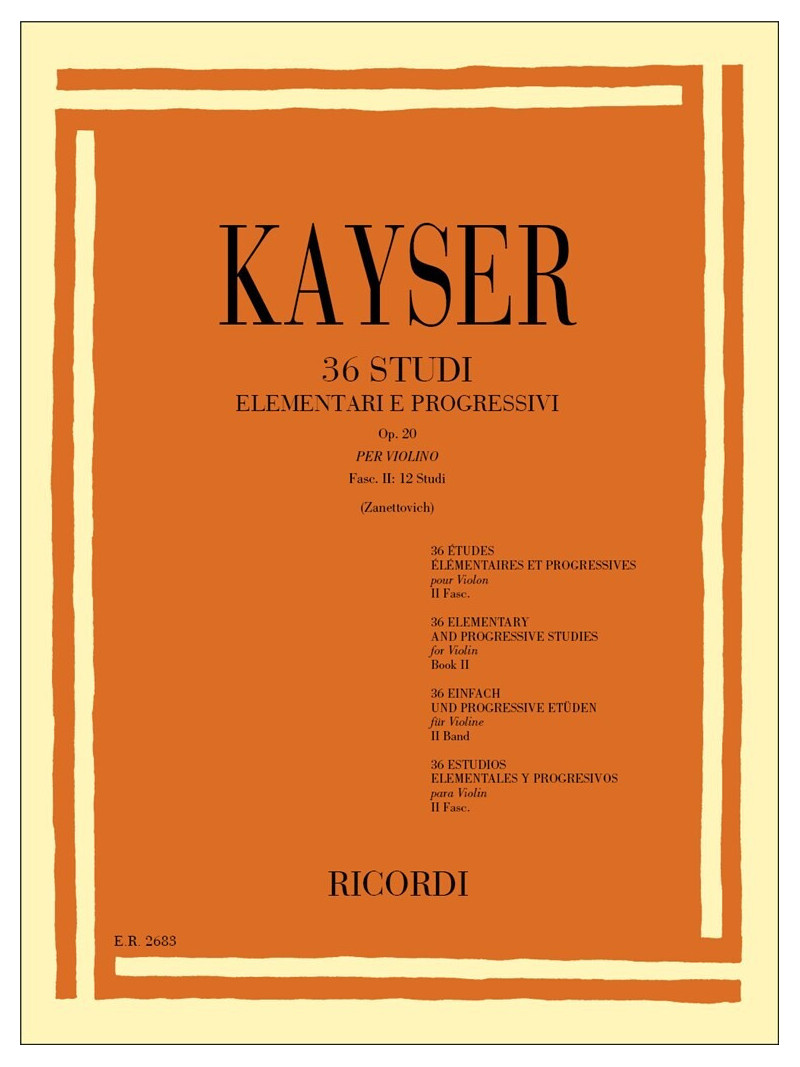 36 studi elementari e progressivi per violino