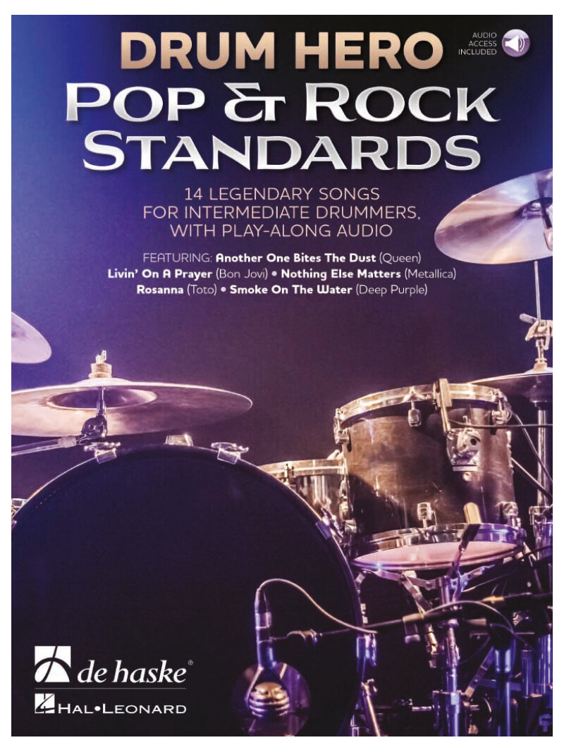 Drum Hero – Pop & Rock Standards (book/Audio Online)