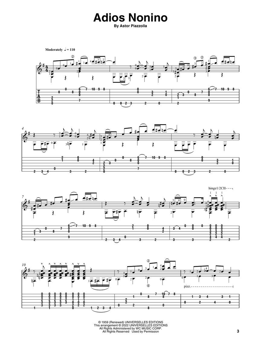 Astor Piazzolla for Solo Classical Guitar (libro/Audio Online)