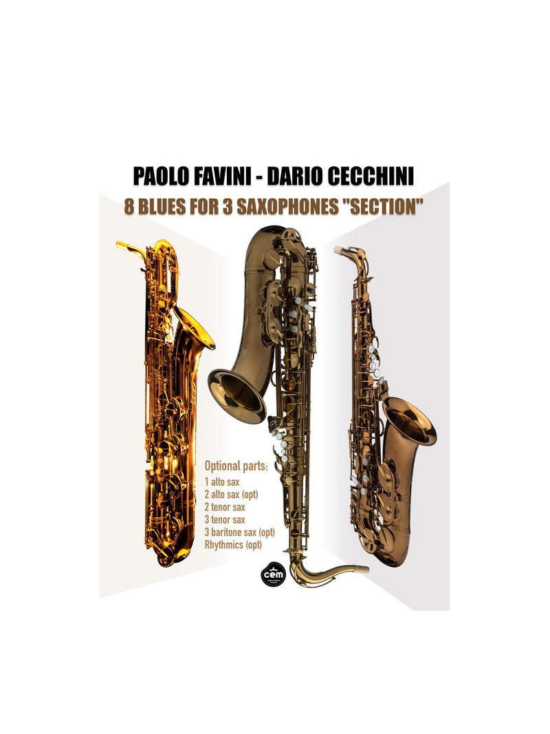 8 Blues for 3 Saxophones “Section” (libro/Download)