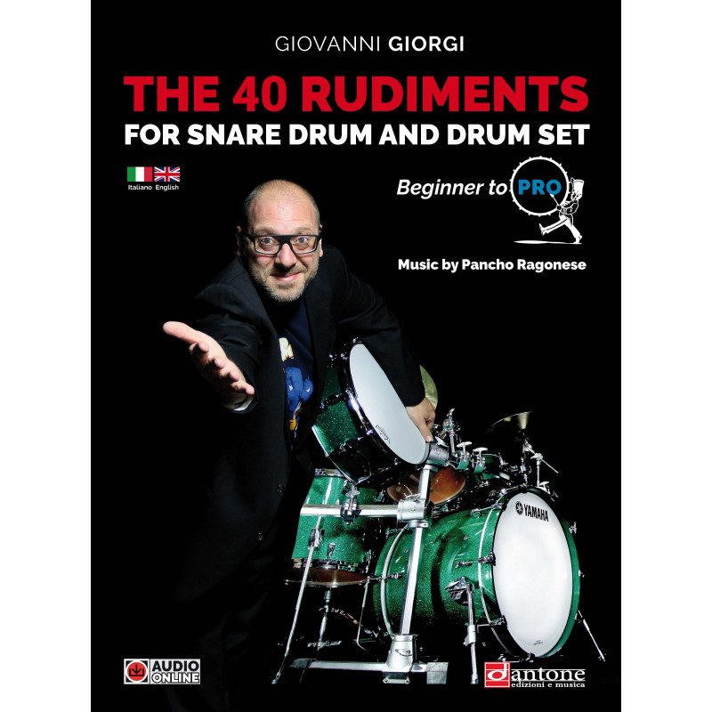 The 40 Rudiments for Snare Drum and Drumset (libro/Audio Online)