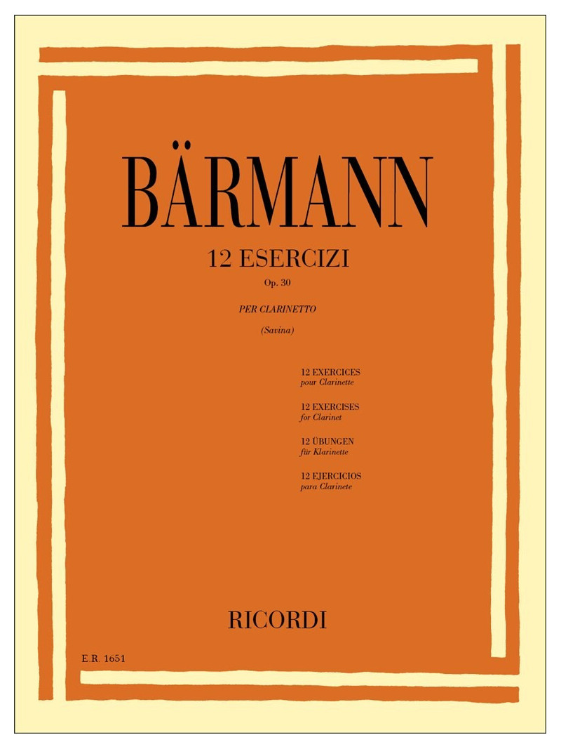 12 Studi per clarinetto - Op. 30