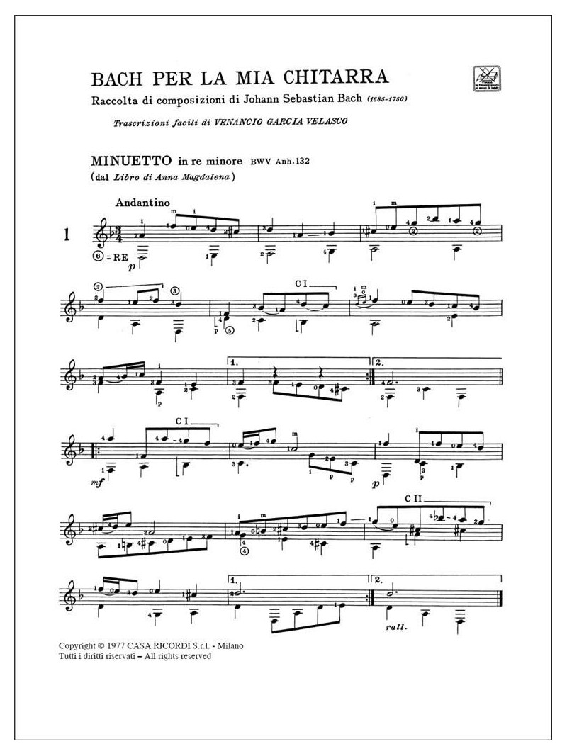 Bach - Per La Mia Chitarra