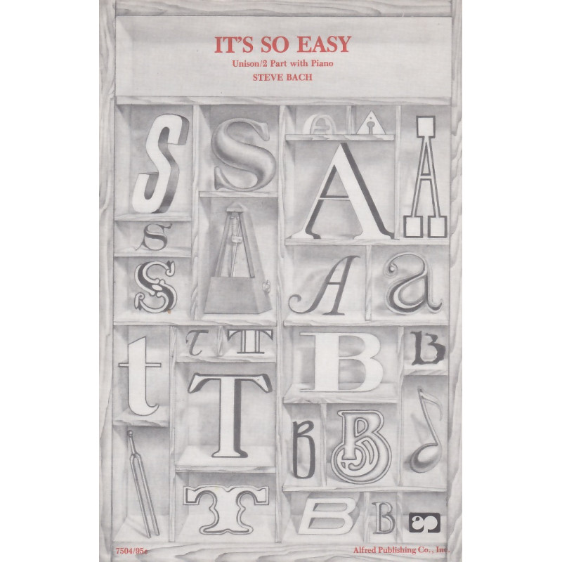 It's So Easy (Unison/Two Part)