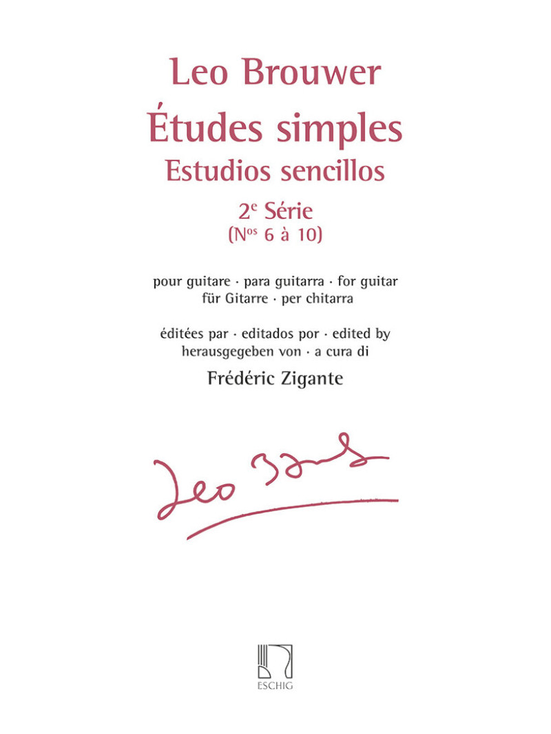 Leo Brouwer - Estudios Sencillos (2e Serie No. 6 a 10))