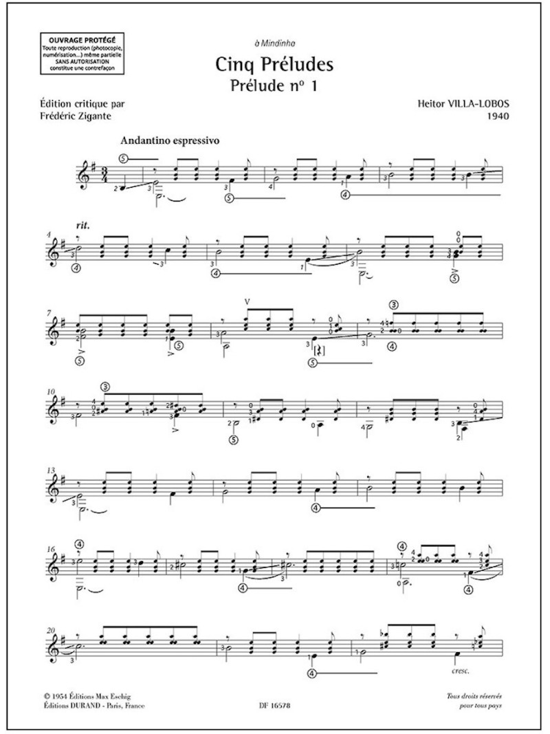 Heitor Villa-Lobos - Cinq Preludes