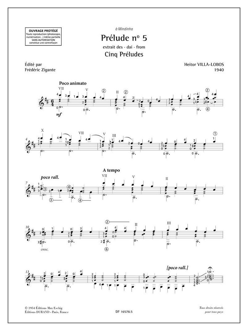 Heitor Villa-Lobos - Prelude n° 5