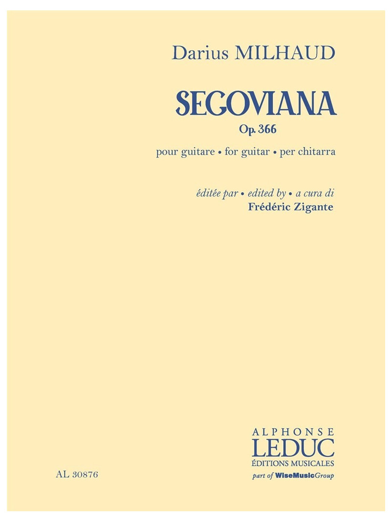 Darius Milhaud - Segoviana Op. 366 (Pour Guitare)