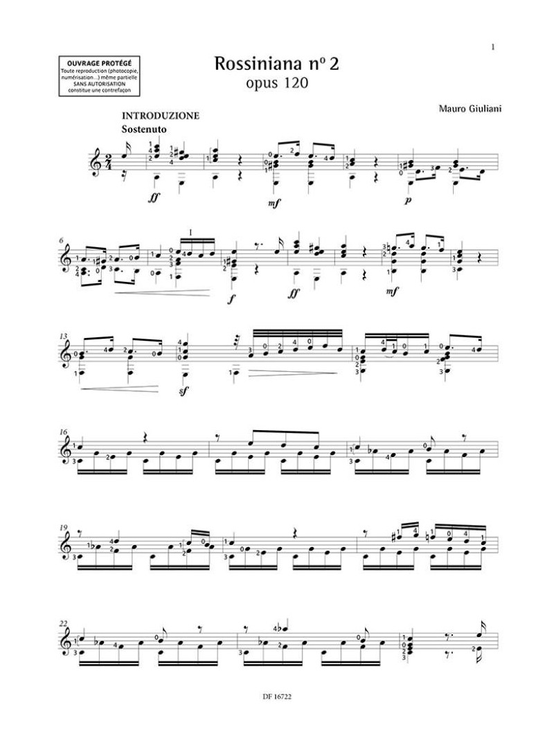 Mauro Giuliani - Rossiniana n° 2 (Opus 120)