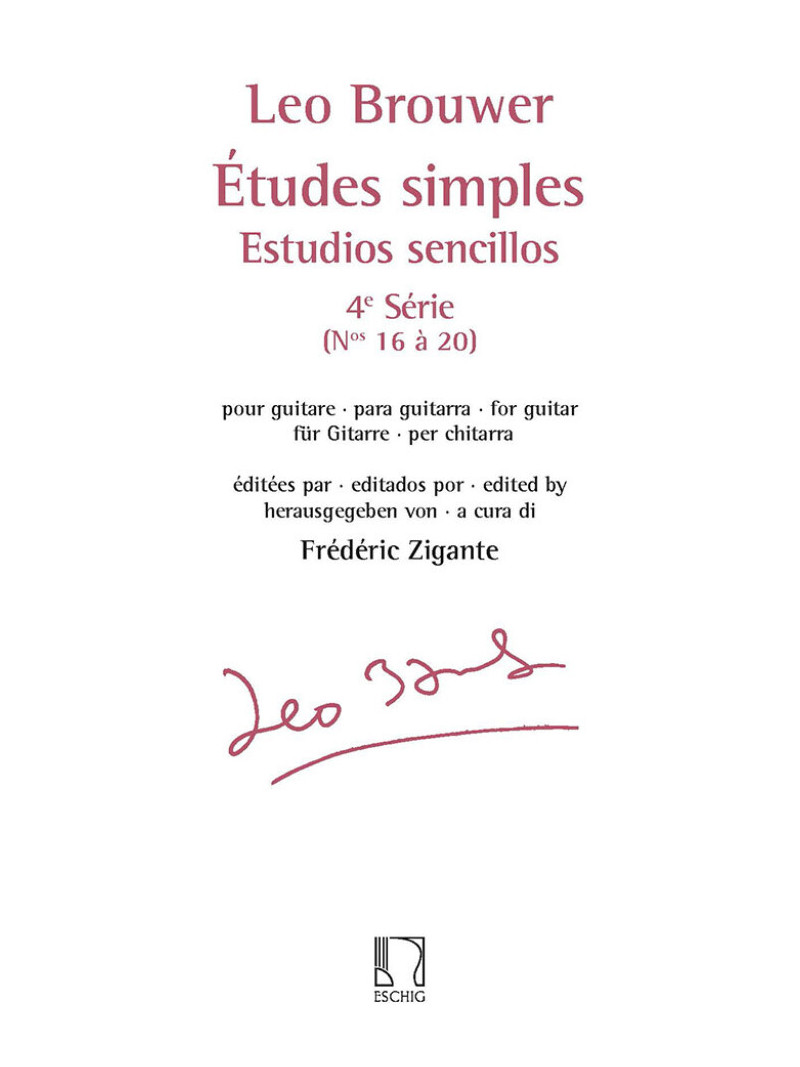 Leo Brouwer - Estudios Sencillos (4e Serie)