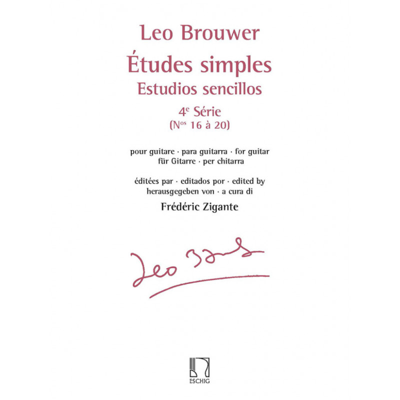Leo Brouwer - Estudios Sencillos (4e Serie)