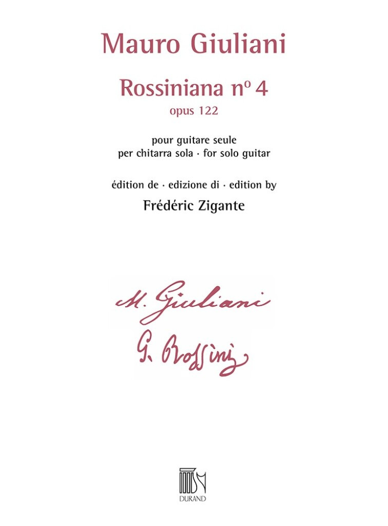 Mauro Giuliani - Rossiniana n° 4 (Opus 122)