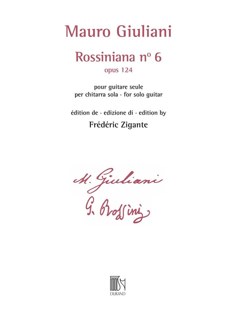 Mauro Giuliani - Rossiniana n° 6 (Opus 124)