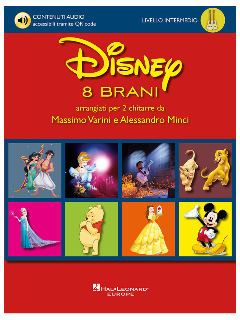 Disney – 8 brani arrangiati per 2 chitarre (libro/Audio Online)