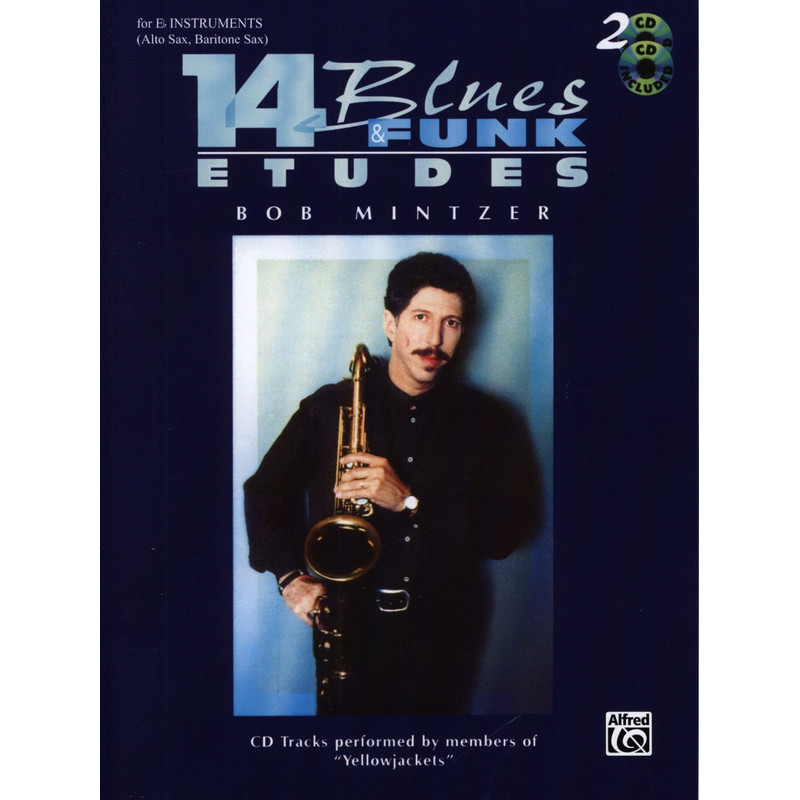 14 Blues & Funk Etudes - B-flat Instruments (book/2 CD play-along)