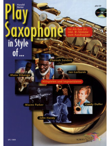 Play Saxophone in Style of ... (libro/CD)