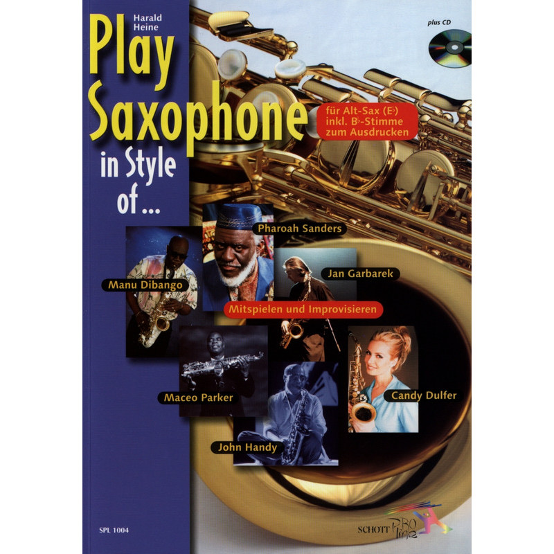 Play Saxophone in Style of ... (libro/CD)
