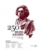 250 piano pieces for Beethoven "Selection of the Easier Pieces from vol. 1-10"