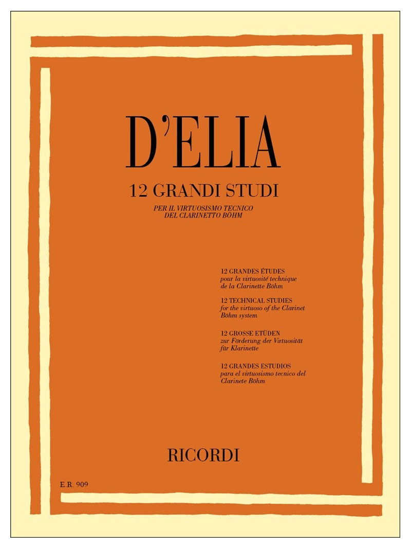 D'Elia - 12 grandi studi (clarinetto)
