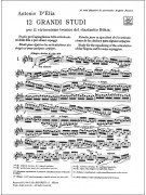 D'Elia - 12 grandi studi (clarinetot)