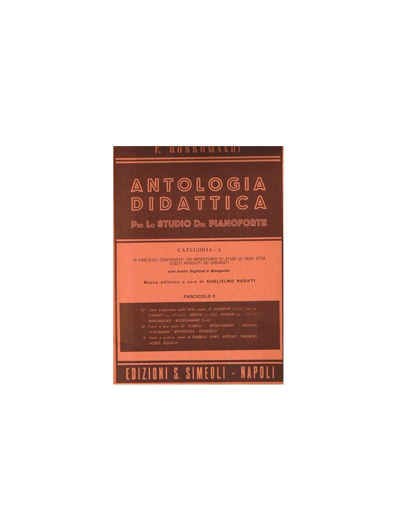 Antologia didattica per lo studio del Pianoforte - Fascicolo 2