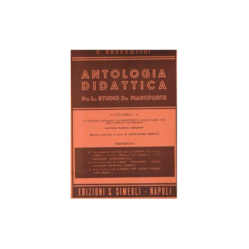 Antologia didattica per lo studio del Pianoforte - Fascicolo 2