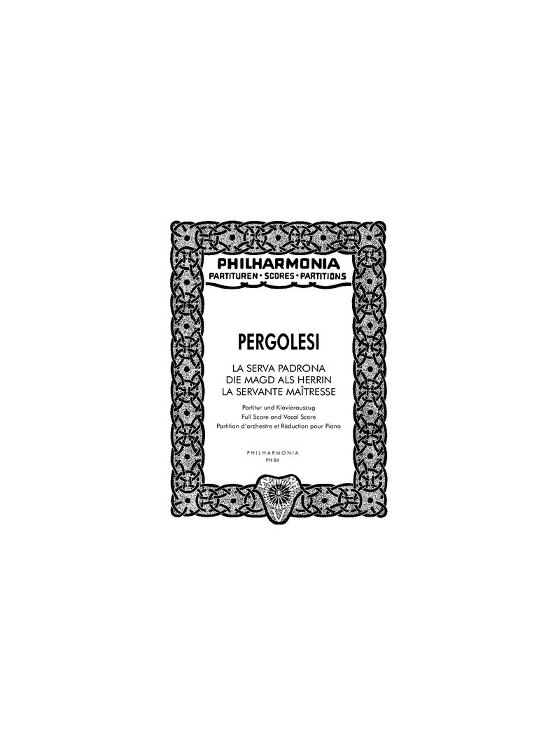 La Serva Padrona for soloists, strings and cembalo