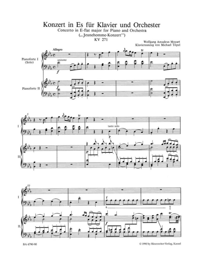 Piano Concerto No.9 in E-Flat major K.271 - Jeunehomme