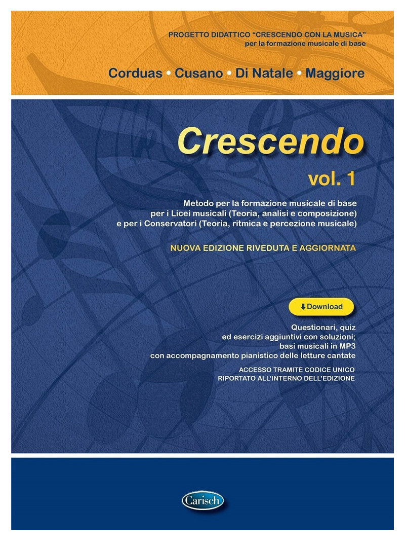 Crescendo. Volume 1 - Metodo per la formazione musicale di base
