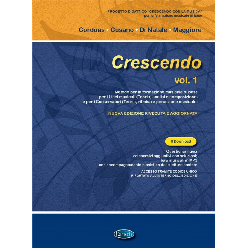 Crescendo. Volume 1 - Metodo per la formazione musicale di base
