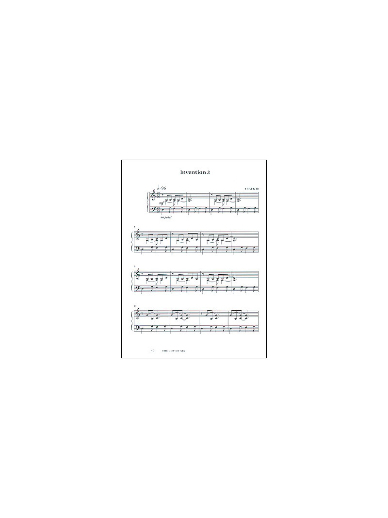 Joy of Six - for Solo Piano or Keyboard (Book/CD)