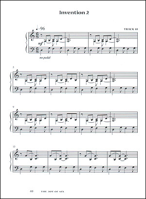 Joy of Six - for Solo Piano or Keyboard (Book/CD)