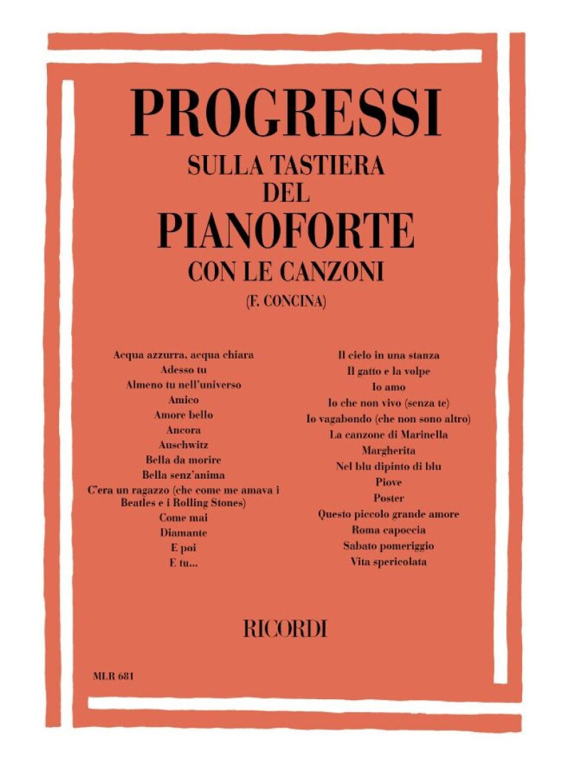 Primi passi sulla tastiera del pianoforte con le canzoni