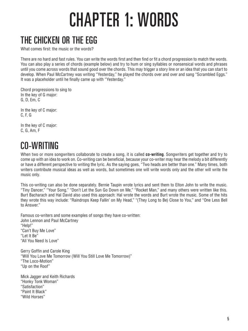 Hal Leonard - Songwriting Method (libro/Audio Online)