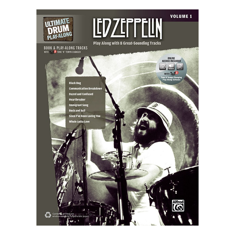 Ultimate Drum Play-Along: Led Zeppelin, Volume 1 (libro/Online Audio)