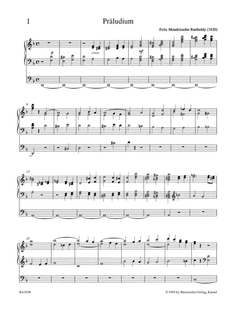 Complete Organ Works, Volume I