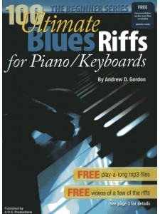 100 Ultimate Blues Riffs for Piano/Keyboard - Beginner Series (book/CD