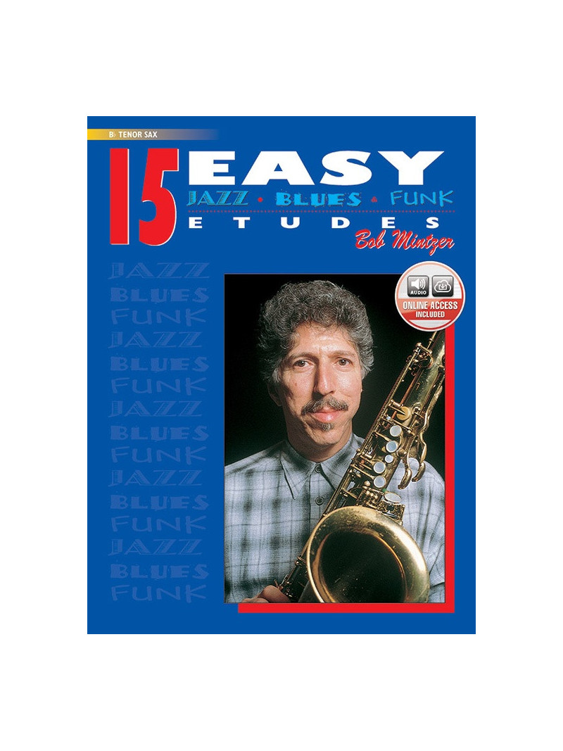 15 Easy Jazz, Blues & Funk Studies (book/CD play-along) 
