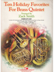 Ten Holiday Favorites for Brass Quintet (book/CD)