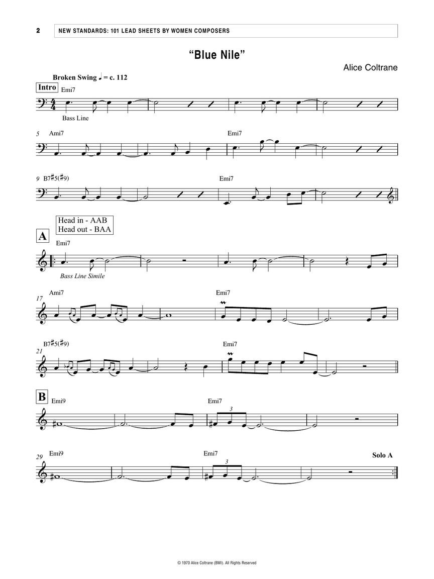 New Standards 101 Lead Sheets by Women Composers