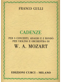 Cadenze - Per 5 concerti, adagio e 2 rondò per violino e orchestra di W. A. Mozart