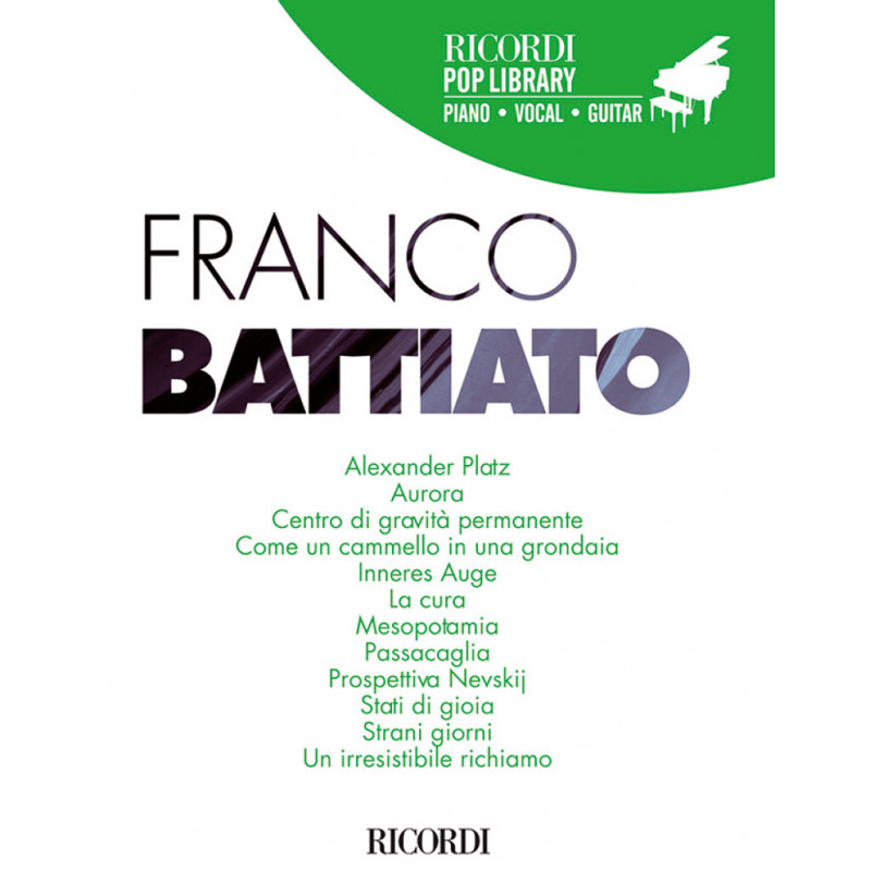 Franco Battiato - Ricordi Pop Library