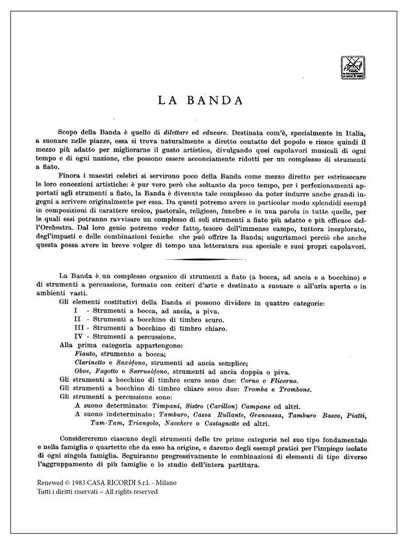 Studi Di Strumentazione Per Banda