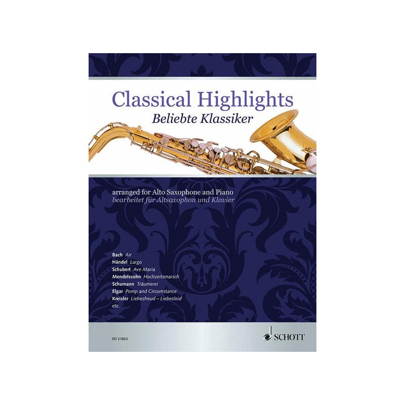 Classical Highlights for Saxophone (book/Audio Online)