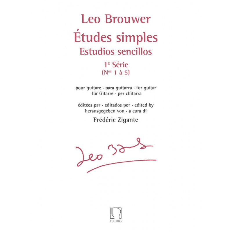 Leo Brouwer - Estudios Sencillos (1e Serie No. 1 a 5))